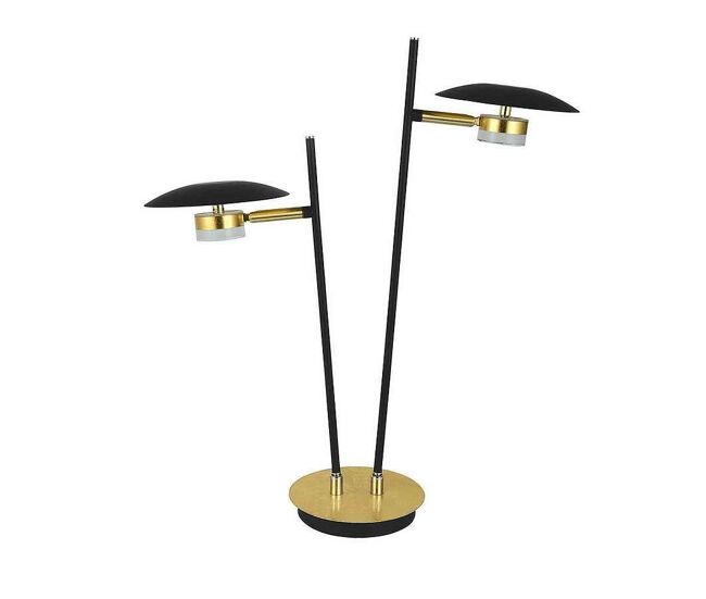 Lampara sobremesa metal color negro serie ciudad del cabo 32cm