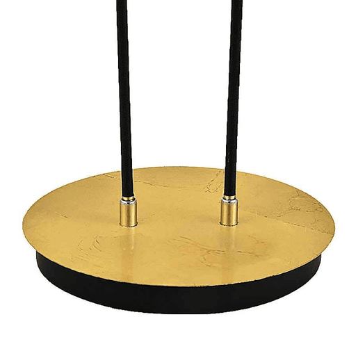 candeeiro de mesa em metal preto série cape town 32cm