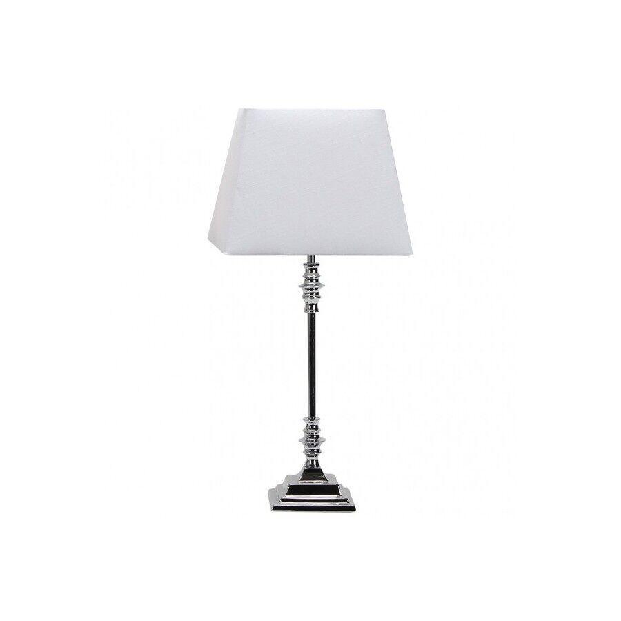 Lampara sobremesa metal color cromo serie shubunkin 25cm