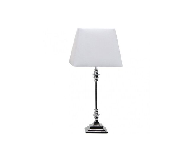 Lampara sobremesa metal color cromo serie shubunkin 25cm