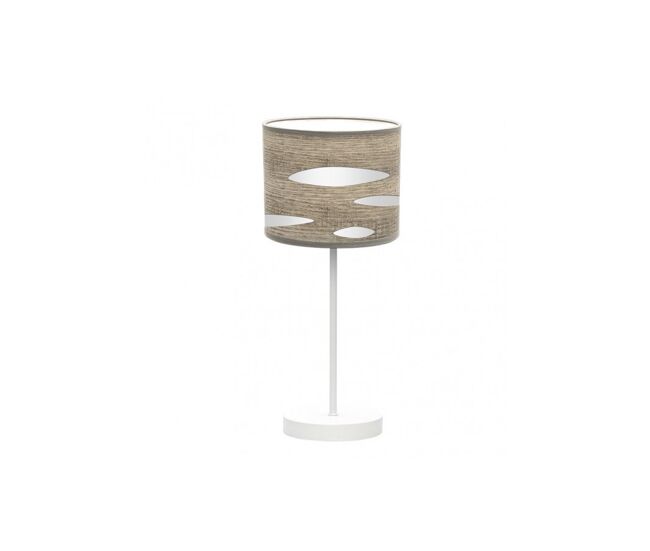 Lampara sobremesa metal color blanco serie odra 17cm