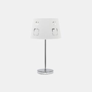 candeeiro de mesa metálico cor branca série celaya 25cm