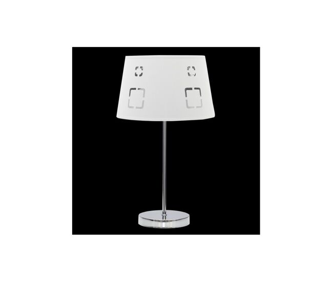 Lampara sobremesa metal color blanco serie celaya 25cm