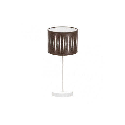 candeeiro de mesa metálico cor branca série piron 17cm