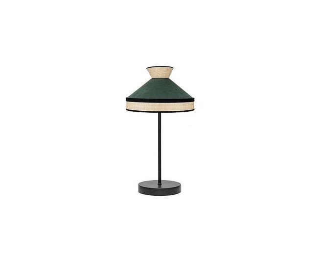 Lampara sobremesa metal color negro serie fabrizio 20cm