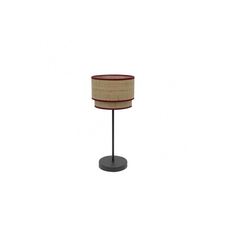 Lampara sobremesa metal color marron serie roque 18cm