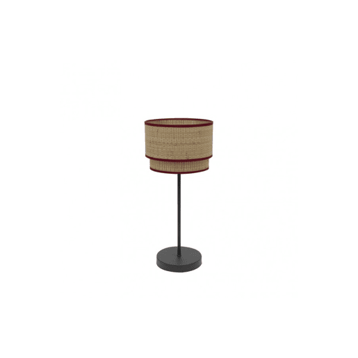 candeeiro de mesa em metal castanho série roque 18cm