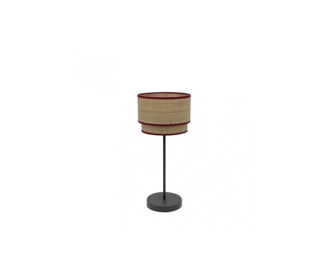 Lampara sobremesa metal color marron serie roque 18cm