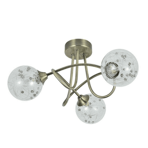 série rio de janeiro candeeiro de tecto em metal dourado 37cm