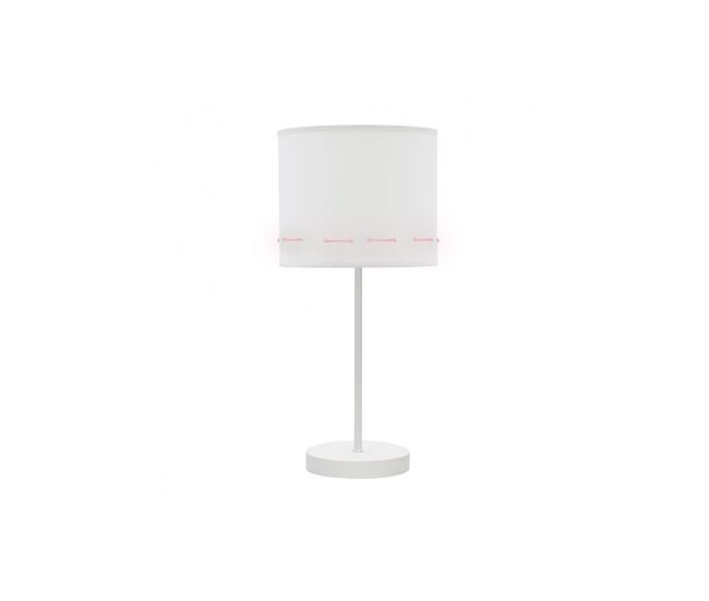 Lampara sobremesa metal color rosa serie trazos 17cm