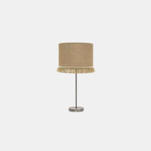 candeeiro de mesa em metal dourado série sibila 30cm