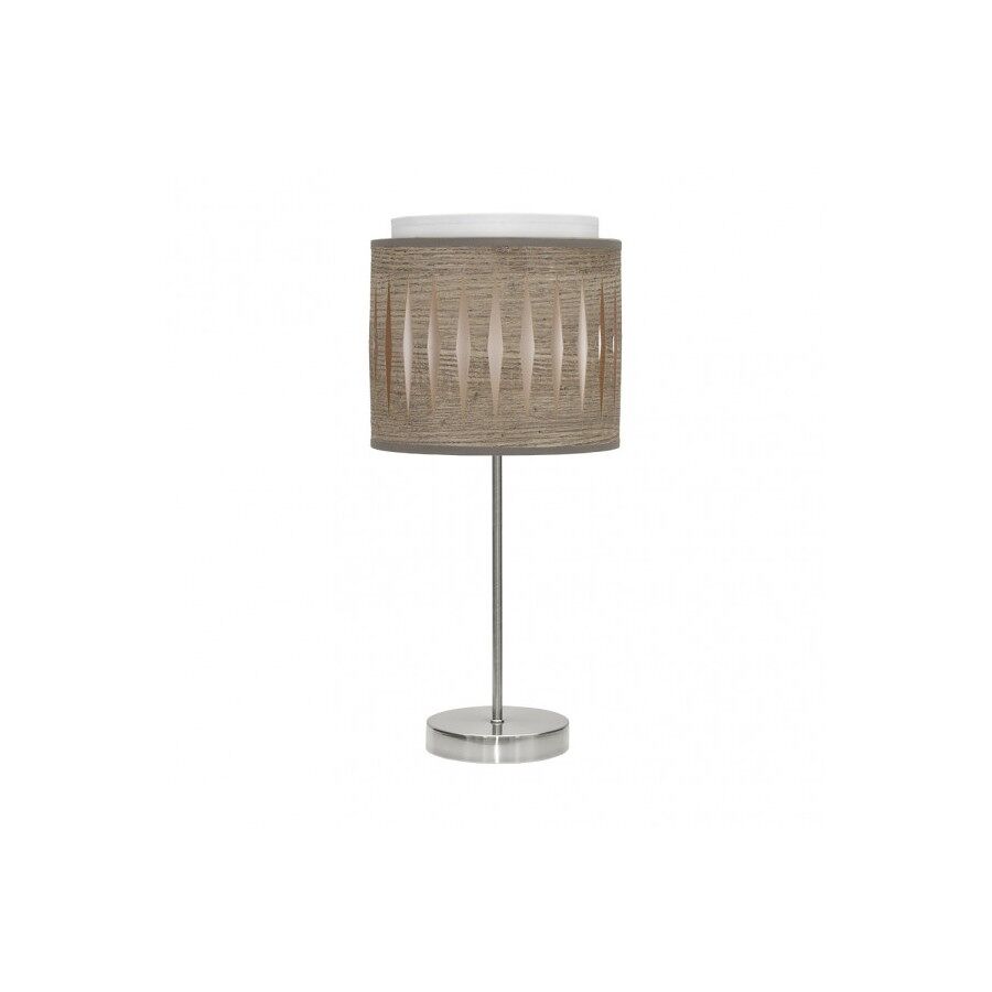 Lampara sobremesa metal color niquel serie alexandra 17cm