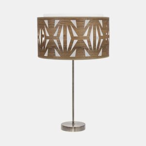 candeeiro de mesa em metal dourado série katerina 30cm