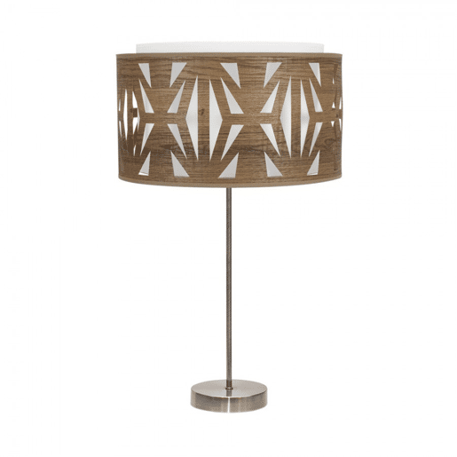 candeeiro de mesa em metal dourado série katerina 30cm