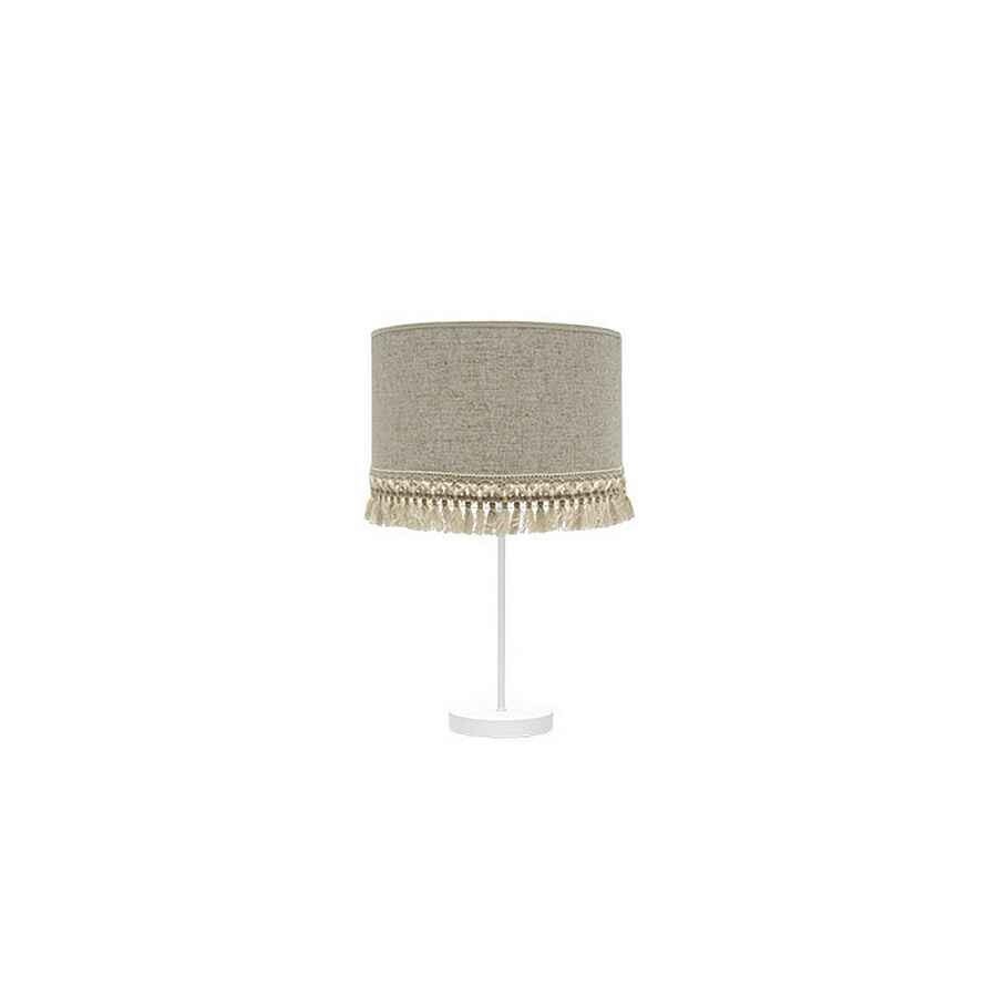 Lampara sobremesa metal color blanco serie vera 30cm