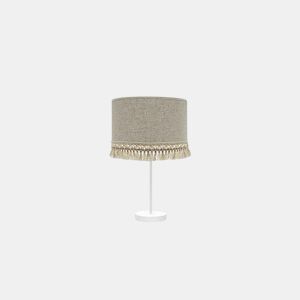 candeeiro de mesa metal cor branca série vera 30cm