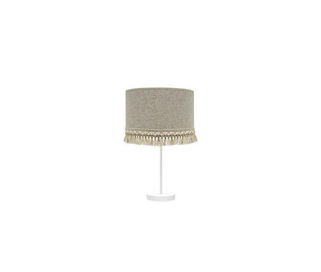 Lampara sobremesa metal color blanco serie vera 30cm