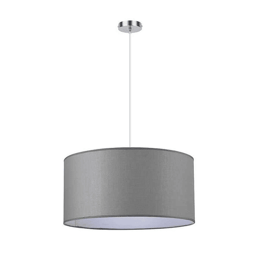 candeeiro de tecto têxtil série cor cinzenta chanza 50cm