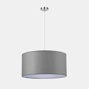 candeeiro de tecto têxtil série cor cinzenta chanza 50cm