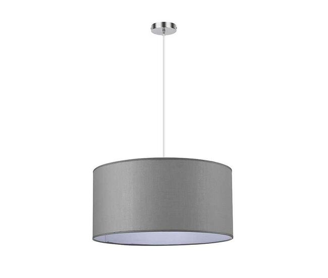 Lampara de techo textil color gris serie chanza 50cm
