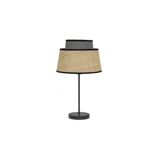 candeeiro de mesa de metal cor preta série jia 20cm