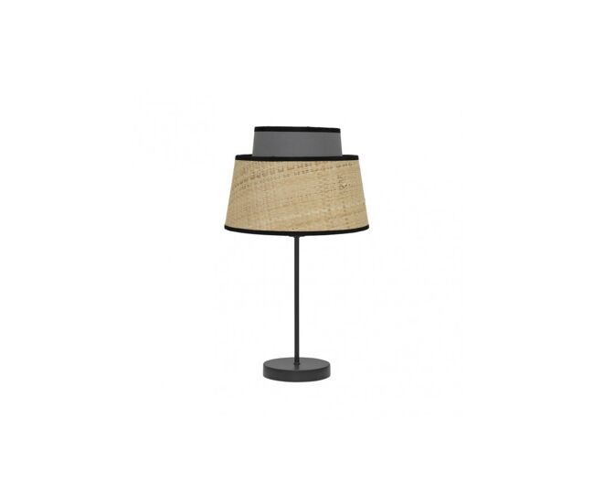 Lampara sobremesa metal color negro serie jia 20cm
