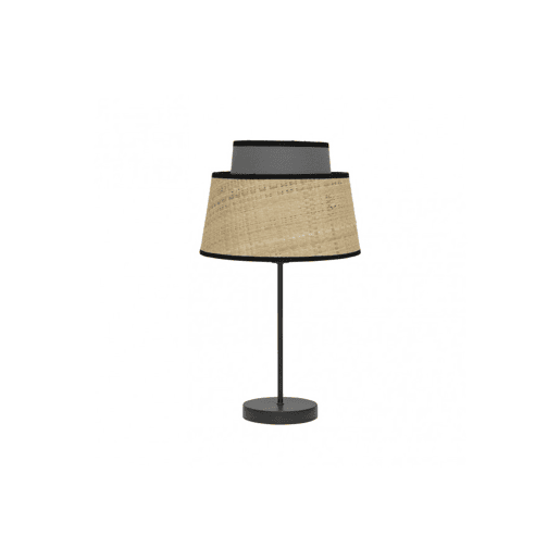 candeeiro de mesa de metal cor preta série jia 20cm