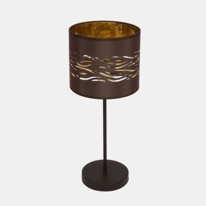 candeeiro de mesa metálico cor castanha serie niebla 17cm