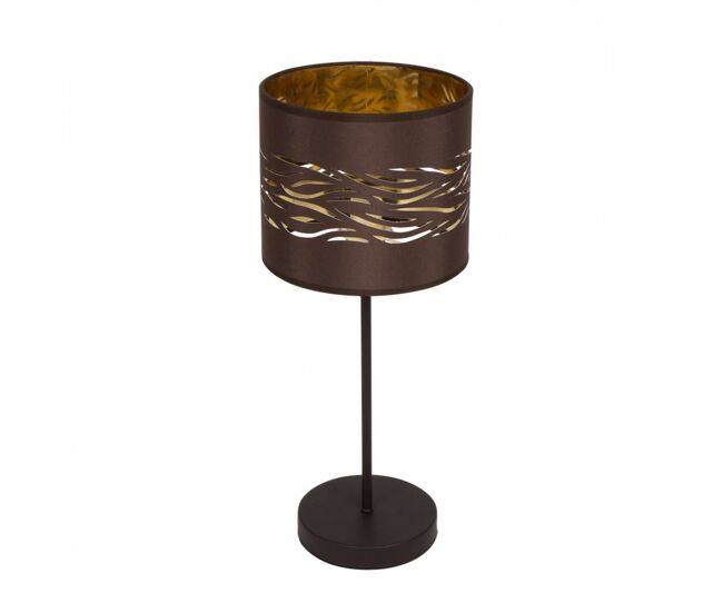 Lampara sobremesa metal color marron serie niebla 17cm