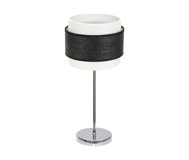 Lampara sobremesa metal color cromo serie myriam 18cm