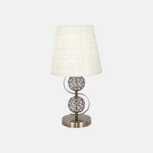 candeeiro de mesa em metal dourado série honduras 25cm