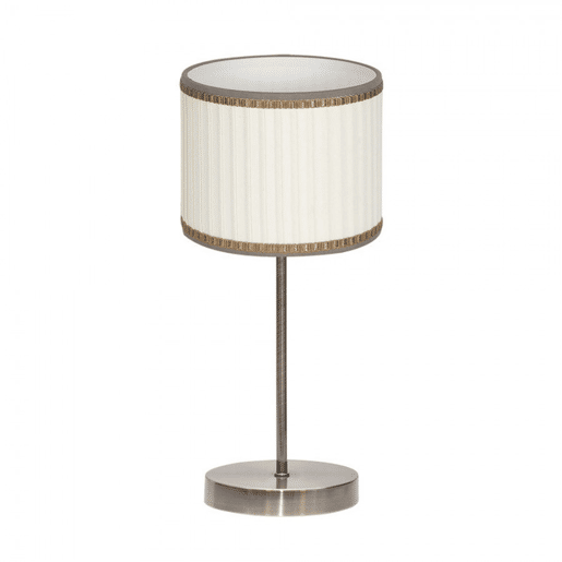 candeeiro de mesa em metal dourado série soprano 17cm