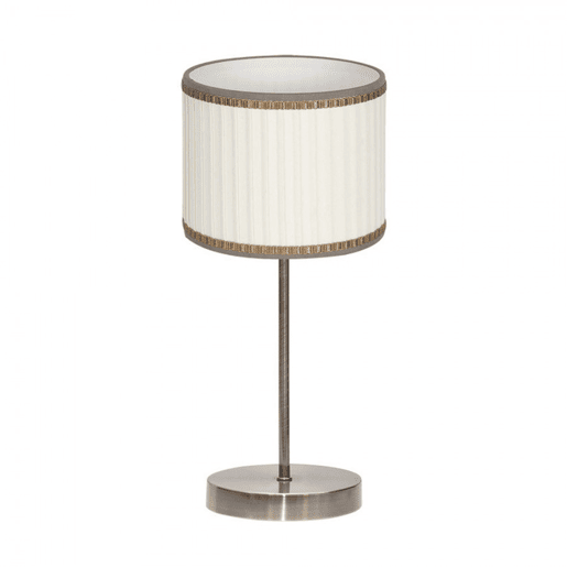candeeiro de mesa em metal dourado série soprano 17cm