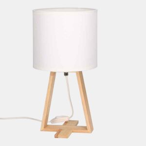 Forlight Nuts - Candeeiro de mesa 185x100x356mm Madeira Branco E27 40W