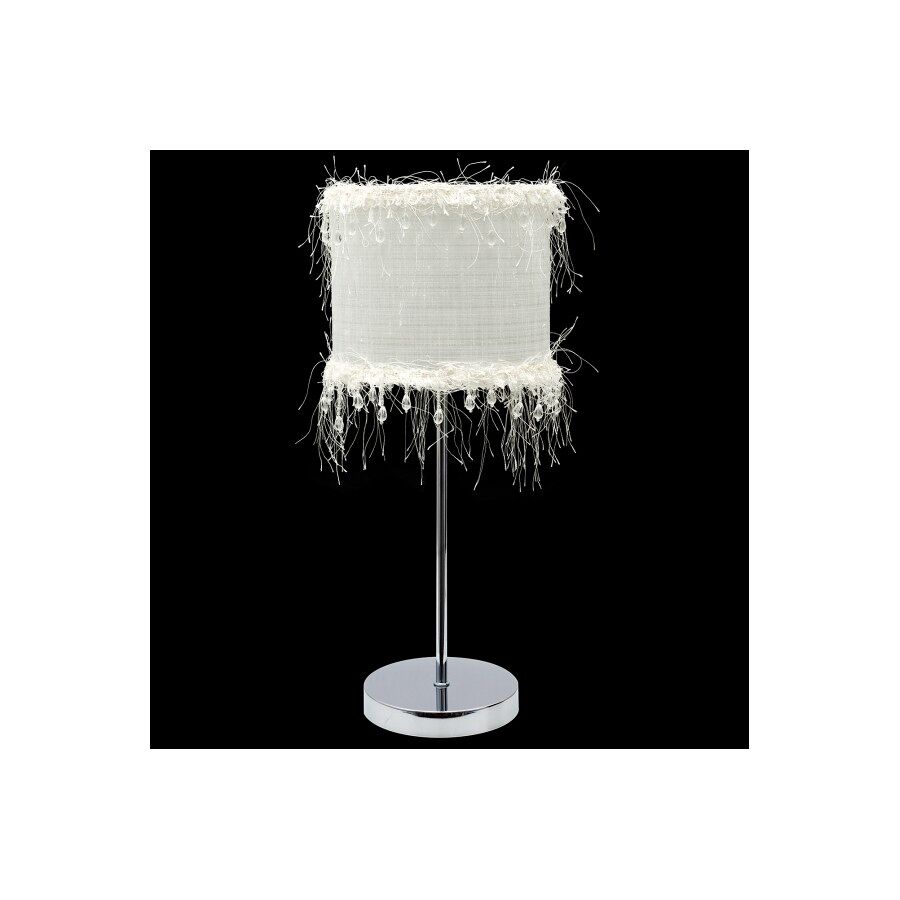 Lampara sobremesa metal color blanco serie hilos 17cm
