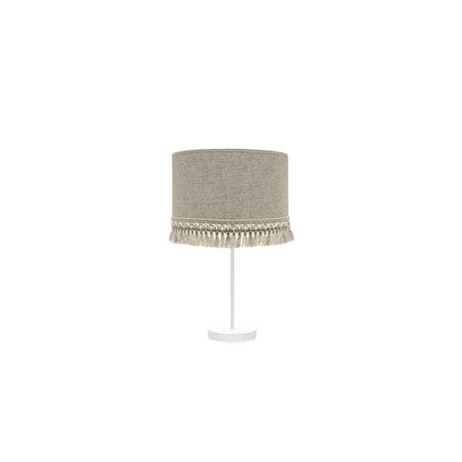 candeeiro de mesa metálico série cor branca vera 15cm