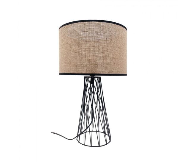 Lampara sobremesa metal color negro serie goran 32cm