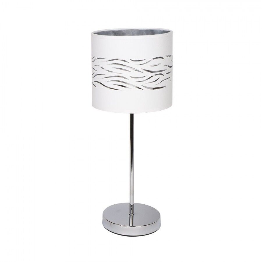Lampara sobremesa metal color cromo serie niebla 17cm