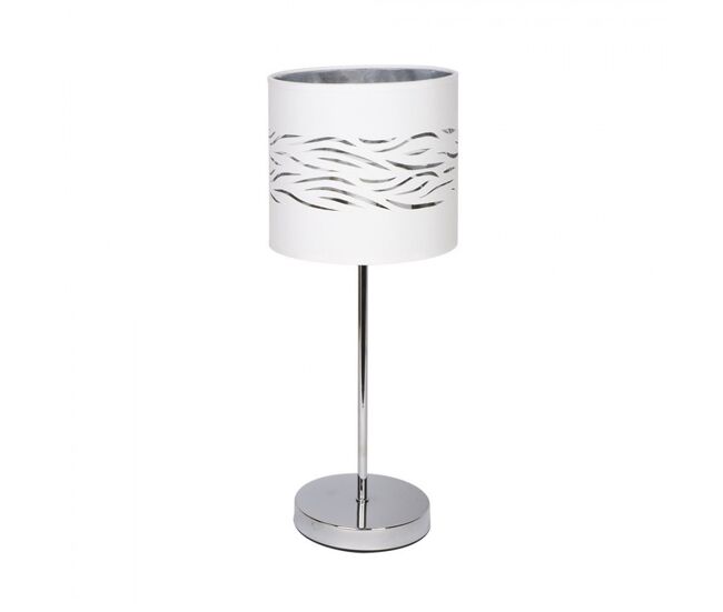 Lampara sobremesa metal color cromo serie niebla 17cm
