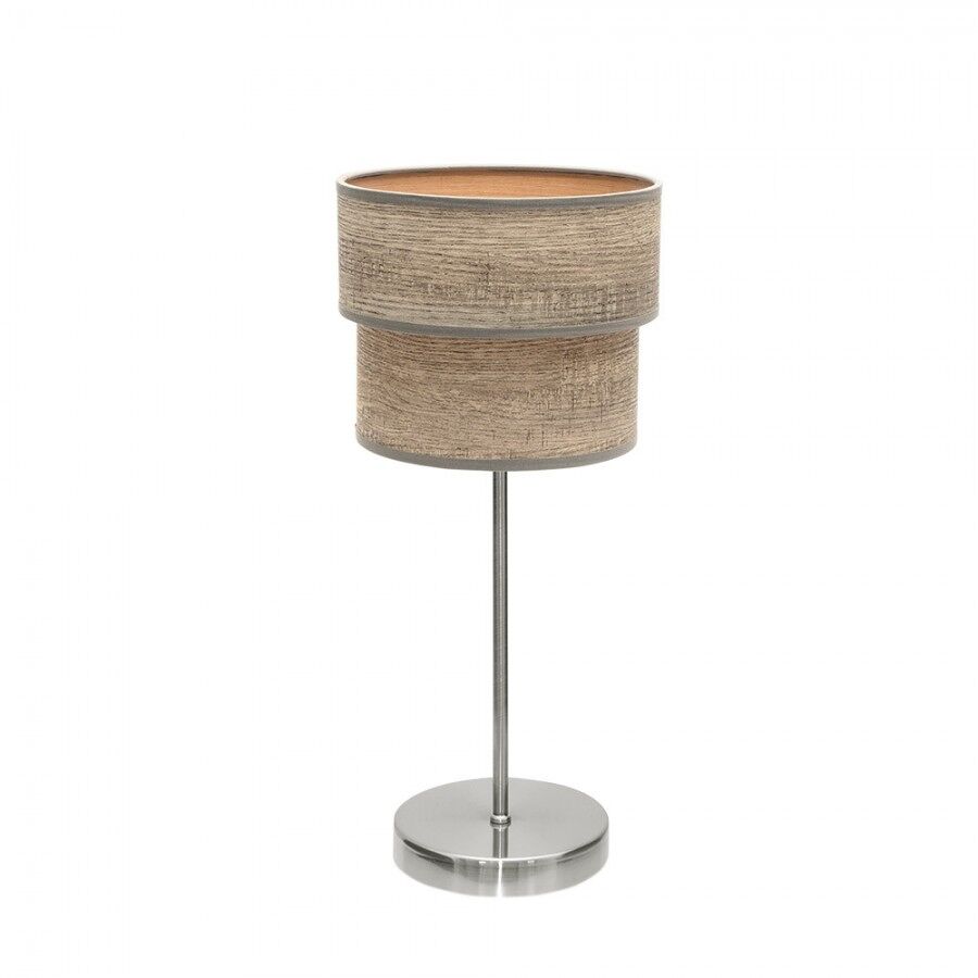 lampara sobremesa metal color niquel serie smile 18cm