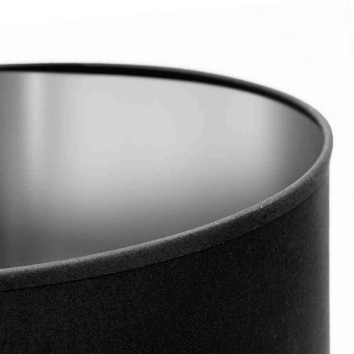 candeeiro de mesa em cerâmica cromada série roa 30cm