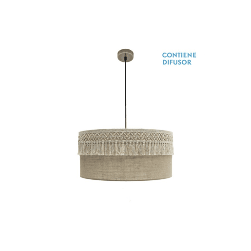 pendente em metal dourado série ekaterina 60cm