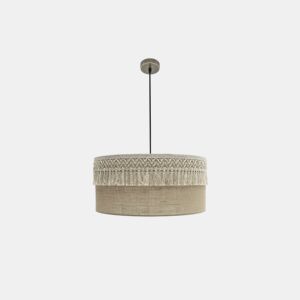 pendente em metal dourado série ekaterina 60cm