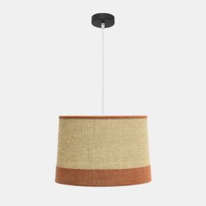 candeeiro de tecto têxtil cor bege série tietar 40cm