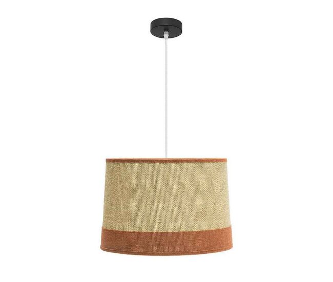 Lampara de techo textil color beige serie tietar 40cm