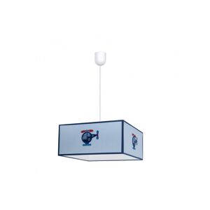 candeeiro de tecto acrílico cor azul série helicopter 35cm