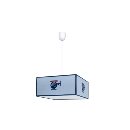 candeeiro de tecto acrílico cor azul série helicopter 35cm