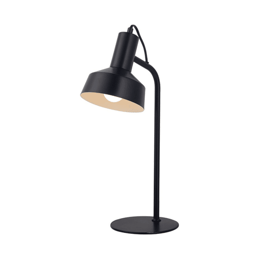 candeeiro de mesa acrílico cor preta série leana 15cm