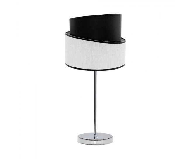 Lampara sobremesa metal color cromo serie hara 18cm