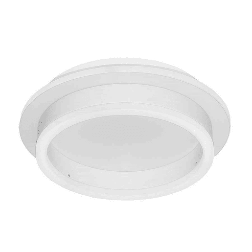 candeeiro de tecto metálico cor branca série elma 24cm
